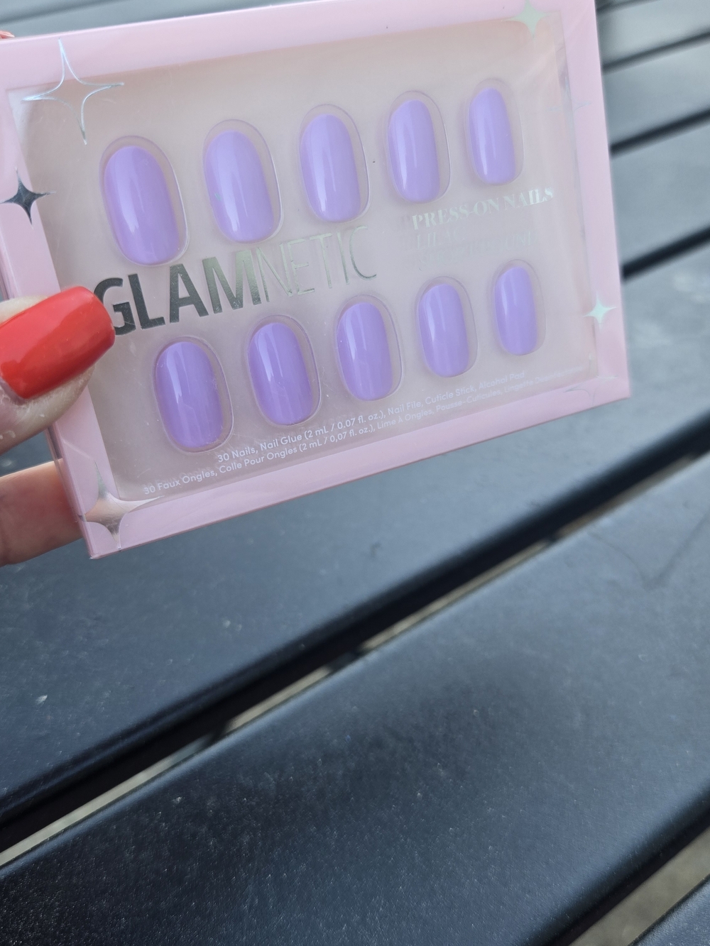 GLAMNETIC Lilac Short Round Press-On Nails - Picture 3 of 4
